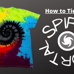 How to Tie Dye - Liquid Spiral Portal T-Shirt - Step by Step