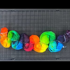 How to Tie Dye : Rainbow Mermaid Scales Ice Dye T Shirt