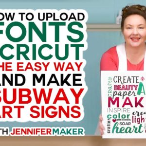 How to Upload Fonts to Cricut & Create a Subway Art Sign