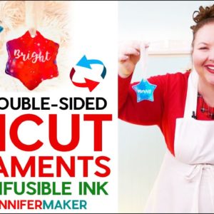 How to Use Cricut Infusible Ink Sheets to Make DOUBLE-sided Ornaments!