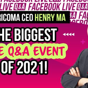 Join Ricoma CEO Henry Ma for the BIGGEST Live Q&A Event of 2021!