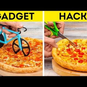 KITCHEN GADGETS vs HACKS! WHICH ONE IS BETTER? USEFUL COOKING TIPS