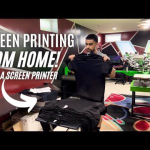 Life As A 22 Year Old Full Time Screen Printer From Home!