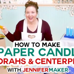 Make 3D Paper Candles for Menorahs & Centerpieces!