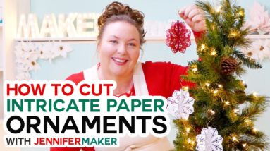 Make 3D Paper Cut Ornaments with Intricate Designs