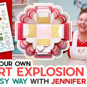 Make a Heart Explosion Box the Easy Way - 4 Layers & Lots of Extras!