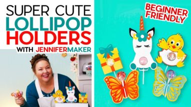 Make a Lollipop Holder on a Cricut for Easter & Spring!