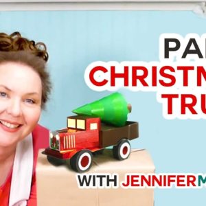 Make a Vintage Red Truck from Paper!