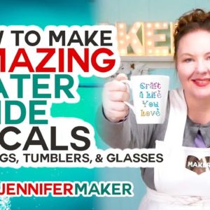 Make Amazing Waterslide Decals for Tumblers, Mugs, and Glasses!