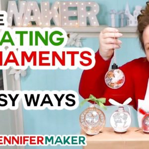 Make Easy Floating Ornaments with a Cricut