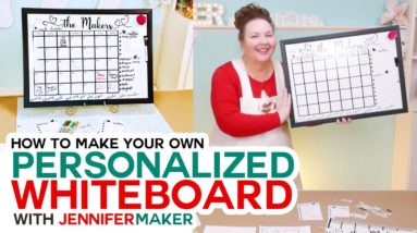 Make Your Own Whiteboard Calendar with Magnets!