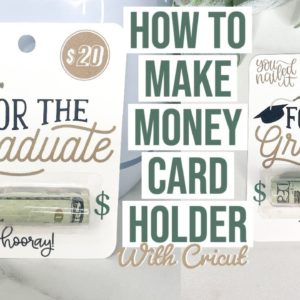 MONEY CARD HOLDER TUTORIAL WITH CRICUT | TRENDING LIP BALM POUCH HOLDER