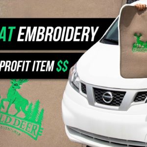 EMBROIDERY On Car Mat | Thickest & Hardest Material | FREE Design Download (EMB Hub Ep121)