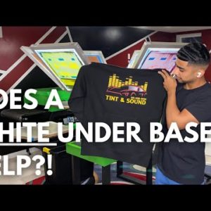 Screen Printing BRIGHT Colors On BLACK T-SHIRTS | Under Base VS No Under Base