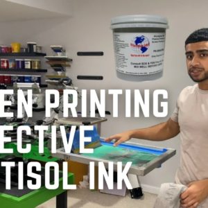 SCREEN PRINTING FROM HOME! | HOW TO SCREEN PRINT REFLECTIVE INK! | ALLUREGLOW INK