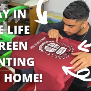 REGISTERING AND SCREEN PRINTING A MULTI COLOR DESIGN! | SCREEN PRINTING FR4OM HOME!