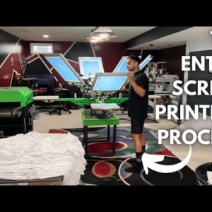 Screen Printing T-Shirts From Start To Finish | The Entire Screen Printing Process