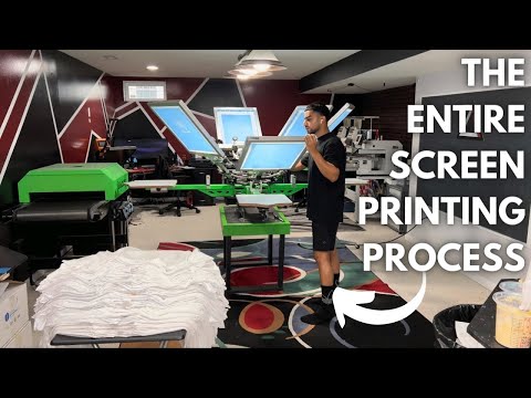 Screen Printing T-Shirts From Start To Finish | The Entire Screen Printing Process