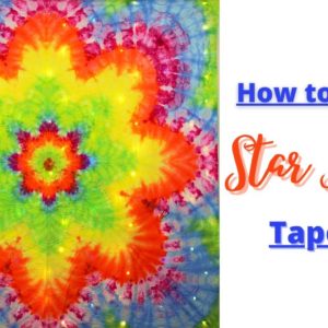 How to Tie Dye | Beautiful Tie Dye Star Flower Tapestry | Step by Step Tutorial