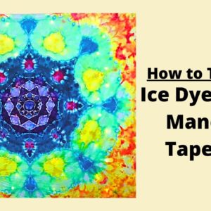 How to Tie Dye a Beautiful Mandala Tapestry with ICE | Step by Step Guide.