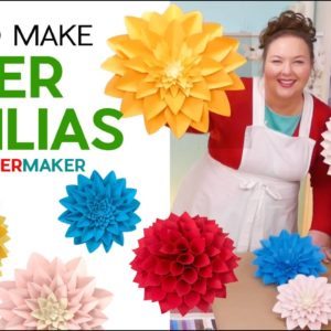 Paper Dahlia Flower Tutorial | Free Patterns for Three Styles!