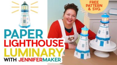 Paper Lighthouse Template: A 3D Papercraft Luminary!