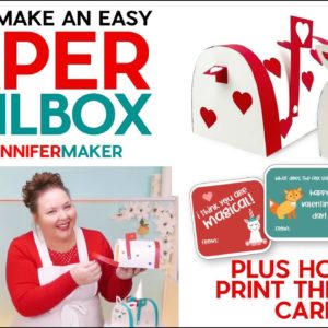 Paper Mailbox + How to Make Print Then Cut Cards!