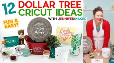 12 Dollar Tree Cricut Project Ideas You Can Gift and Sell + Free Designs For All!