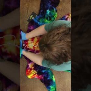 Rainbow Tie Dye Hoodie (Snow Dyed) #Shorts