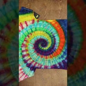 Retro Super Spiral Tie Dye #Shorts