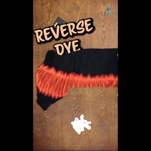 Reverse Dye Y on a Navy Blue T #Shorts