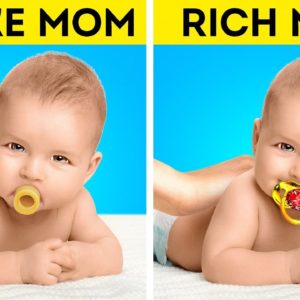 RICH MOM vs BROKE MOM || How to Be a Good Parent? Best Parenting Hacks