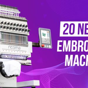 Ricoma’s 20 Needle Embroidery Machine MT-2001-8S