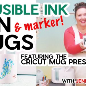 Cricut Mug Press Pen & Marker Mugs Drawn With Your Cricut Cutting Machine!