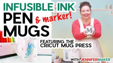 Cricut Mug Press Pen & Marker Mugs Drawn With Your Cricut Cutting Machine!