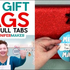 DIY Christmas Gift Tags: Pull-Tabs in Fun Shapes | A Cricut Mystery Box Project!