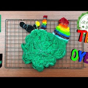 Tie-dye pattern : POT OF GOLD at the END OF THE RAINBOW I St. Patrick's Day DIY Tie Dye