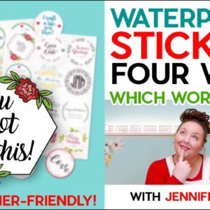 How to Make Waterproof Stickers on Cricut with Four Methods | Beginner-Friendly Tutorial