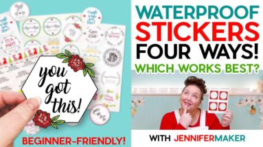 How to Make Waterproof Stickers on Cricut with Four Methods | Beginner-Friendly Tutorial