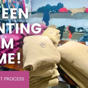 SCREEN PRINTING 100 HOODIES FROM HOME | ERGO FORCE SQUEEGEE REVIEW