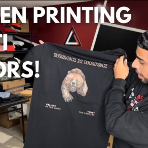 SCREEN PRINTING A 6 Color Design From Start To Finish!