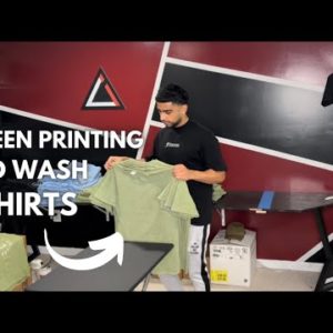 Screen Printing Acid Wash Oversized T Shirts