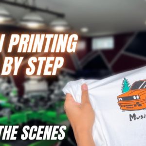 SCREEN PRINTING For A CLOTHING BRAND From Start To Finish