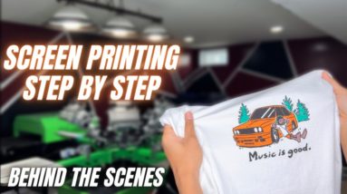 SCREEN PRINTING For A CLOTHING BRAND From Start To Finish