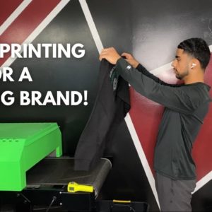 SCREEN PRINTING For A Clothing Brand!! | Home Based SCREEN PRINT Shop