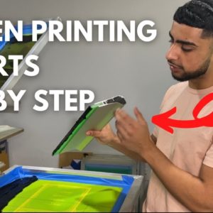 SCREEN PRINTING FROM HOME STEP BY STEP! | HOME BASED SCREEN PRINT SHOP