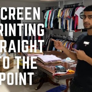 SCREEN PRINTING FROM START TO FINISH! | TWO COLOR SCREEN PRINT