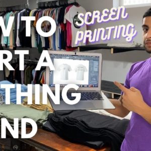 SCREEN PRINTING FULL BEHIND THE SCENES! | HOW TO START A CLOTHING BRAND!