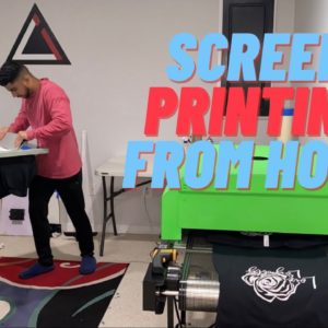 SCREEN PRINTING FULL-TIME FROM HOME!