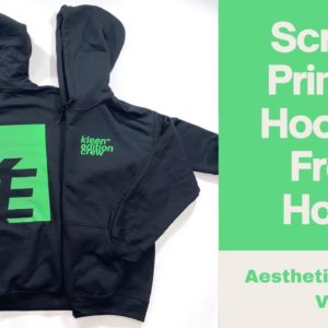 Screen Printing Hoodie In A Basement